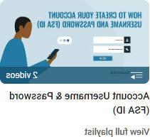 Federal Student Aid: Account Username and Password (FSA ID) 2 video playlist